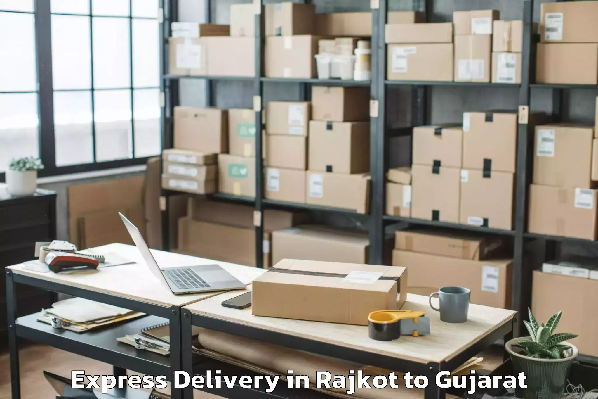 Hassle-Free Rajkot to Shri Govind Guru University Go Express Delivery